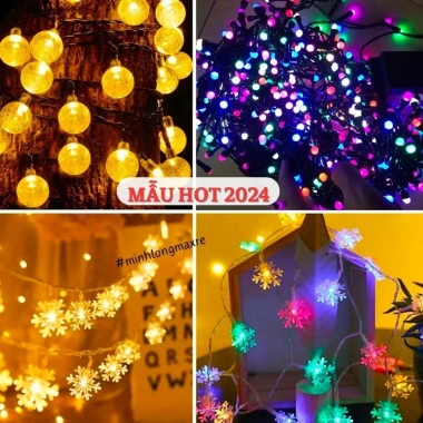 Bộ Đèn Nháy 50M Kim Cương - Dây Led 4 Lớp Đèn Trang Trí, Giá Ưu Đãi 57.000₫
