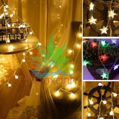 Bộ Đèn Nháy 50M Kim Cương - Dây Led 4 Lớp Đèn Trang Trí, Giá Ưu Đãi 57.000₫