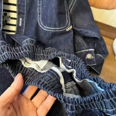 Bộ Denim Unisex 0‑6 tuổi Hàn Quốc mùa thu – Thoáng mát, chống gió, nhẹ – 354.946₫