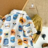 Bộ Đi Biển Cộc Tay Bé Trai Bernie Họa Tiết Ô tô - Sơ mi 9-26kg Giá ưu đãi 230k 8