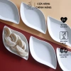 Bộ đĩa lá 6 dĩa sứ xoài châu Âu bát đĩa hoa đẹp cúng gia tiên, giá 224.700 VND 2