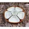 Bộ đĩa sứ hoa mai sang trọng kèm khay mây - Bày thức ăn đẹp, giảm còn 145.000 VND 3