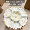 Bộ đĩa thờ cúng sứ hoa mai vàng chịu nhiệt - Set bát đĩa hoa mặt trời, giá 300.000₫ 4