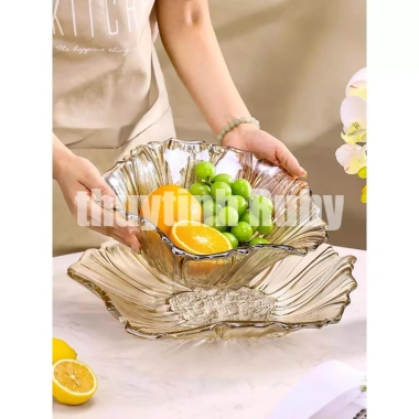 Bộ Đĩa Tô Hướng Dương Nhũ Vàng Sang Trọng - Đựng Trái Cây & Mứt, Trang Trí Đẳng Cấp, Giá 172.660 VNĐ