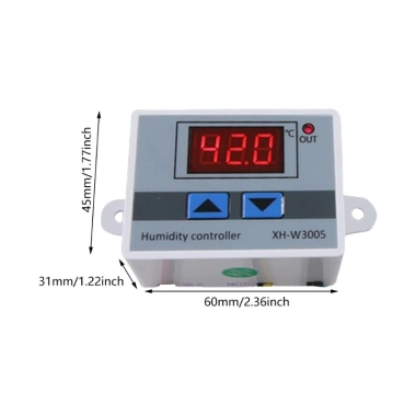 Bộ điều khiển công tắc đo độ ẩm CUY nhà kính Độ ẩm 99% RH, giá ưu đãi 124.410₫ 2