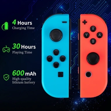 Bộ điều khiển không dây Switch/NS Lite/OLED – Joycon Turbo, tự động bật, 424.600₫ 2
