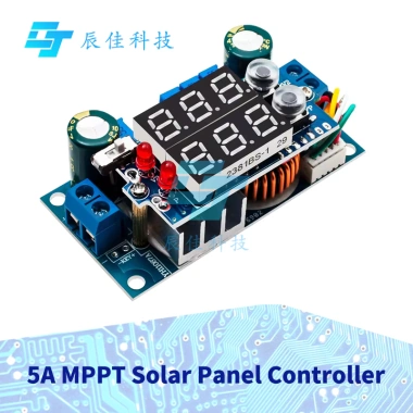 Bộ điều khiển năng lượng mặt trời 5A MPPT DC-DC, sạc CC CV, LED - 189.879 VND