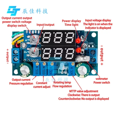 Bộ điều khiển năng lượng mặt trời 5A MPPT DC-DC, sạc CC CV, LED - 189.879 VND