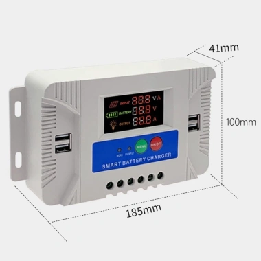 Bộ điều khiển sạc năng lượng mặt trời PWM 20A 12V/24V LCD cảm biến nhiệt độ - Giá chỉ 227.298₫