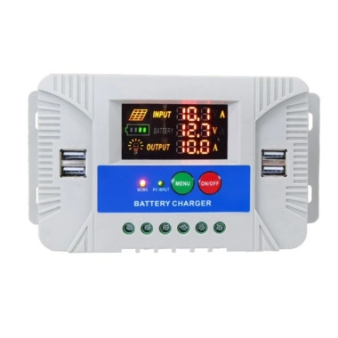 Bộ điều khiển sạc năng lượng mặt trời PWM 20A 12V/24V LCD cảm biến nhiệt độ - Giá chỉ 227.298₫