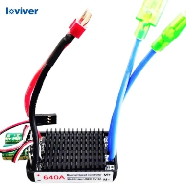 Bộ điều khiển tốc độ điện tử chống nước 640A ESC cho động cơ chải - Phụ kiện thuyền RC, giá ưu đãi 564.300₫