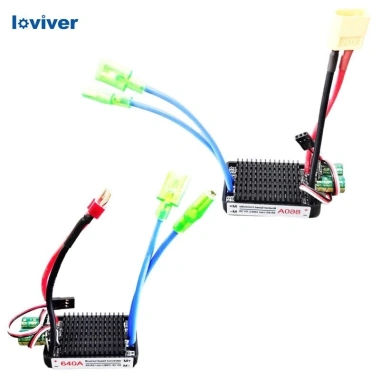 Bộ điều khiển tốc độ điện tử chống nước 640A ESC cho động cơ chải - Phụ kiện thuyền RC, giá ưu đãi 564.300₫