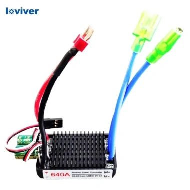 Bộ điều khiển tốc độ điện tử chống nước 640A ESC cho động cơ chải - Phụ kiện thuyền RC, giá ưu đãi 564.300₫