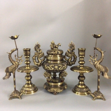 Bộ Đỉnh Thờ Lư Thờ Đồng Nguyên Hun Cao Cấp F34 Tam Sự Ngũ Sự Giá ưu đãi 1.46tr 10 Bộ Đỉnh Thờ Lư Thờ Đồng Nguyên Hun Cao Cấp F34 Tam Sự Ngũ Sự Giá ưu đãi 1.46tr 10