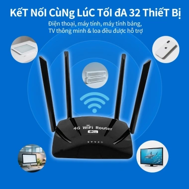 Bộ định tuyến 4G ZBTlink tín hiệu mạnh 500Mbps SIM, modem 2.4GHz, ăng-ten gia đình - Giá ưu đãi 506.456₫ 4