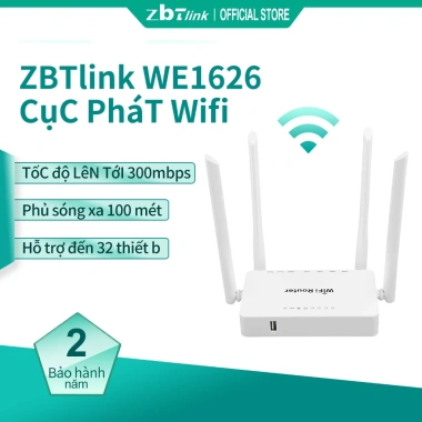Bộ định tuyến ZBTlink 300Mbps WiFi USB - Router LAN không dây, điểm truy cập Internet, giá ưu đãi 339.000