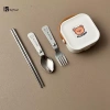 Bộ Đồ Ăn Dã Ngoại KgYewl 304 Thép Không Gỉ Gấp, Tái Sử Dụng, An Toàn Máy Rửa Chén - Giá 161.700₫ 9