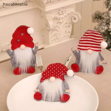 Bộ Đồ Ăn NS Giáng Sinh Ông Già Noel – Vải Không Dệt, Túi Bảo Quản, Trang Trí Tiệc Năm Mới 49.280₫