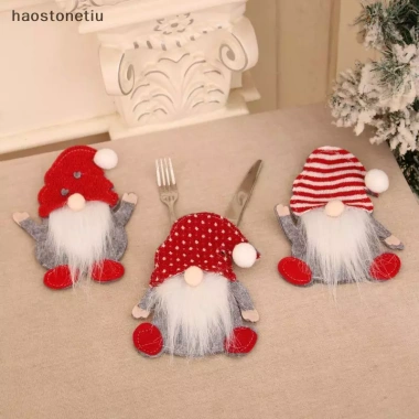 Bộ Đồ Ăn NS Giáng Sinh Ông Già Noel – Vải Không Dệt, Túi Bảo Quản, Trang Trí Tiệc Năm Mới 49.280₫