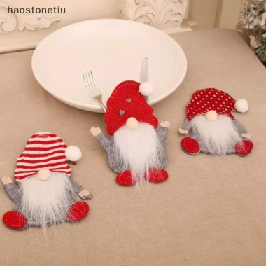 Bộ Đồ Ăn NS Giáng Sinh Ông Già Noel – Vải Không Dệt, Túi Bảo Quản, Trang Trí Tiệc Năm Mới 49.280₫