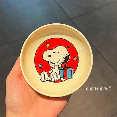 Bộ Đồ Ăn Snoopy Đồng Thương Hiệu 2.025 - Bát Gốm, Đĩa Salad, Bát Cơm, Thìa - Quà Tặng Gia Đình Giá 212.300 VND 7