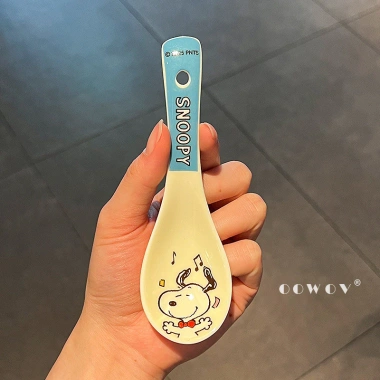Bộ Đồ Ăn Snoopy Đồng Thương Hiệu 2.025 - Bát Gốm, Đĩa Salad, Bát Cơm, Thìa - Quà Tặng Gia Đình Giá 212.300 VND 9