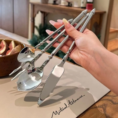 Bộ Đồ Ăn Thép Không Gỉ 304 Neptunus - Dao Nĩa Tay Cầm Tròn Phong Cách Phương Tây, Giá Ưu Đãi 67.817₫ 2