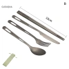 Bộ Đồ Ăn Titan Guouqna cho Gia Đình - Đũa Nĩa Thìa Bền, Thiết Kế Mờ, Giá 88.000₫ 9