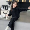 Bộ đồ áo nỉ bé gái hai mảnh phong cách Hàn Quốc và Tây, sequins mới - 228k 5