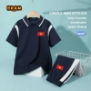 Bộ đồ áo polo bé trai thể thao - Thân thiện da, in cờ Việt Nam, giảm giá 351k 2