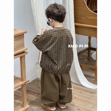 Bộ đồ ba mảnh bé trai, áo khoác Hàn Quốc & quần áo trẻ em thời trang - 429.792₫