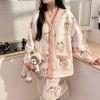Bộ đồ bầu thu đông TRẦN BÔNG TB57 - Pijama dài tay Bigsize, quần áo sau sinh, thoải mái cho mẹ và con bú, giảm giá 189k 7