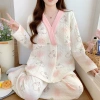 Bộ đồ bầu thu đông TRẦN BÔNG TB57 - Pijama dài tay Bigsize, quần áo sau sinh, thoải mái cho mẹ và con bú, giảm giá 189k 8