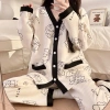 Bộ đồ bầu thu đông TRẦN BÔNG TB57 - Pijama dài tay Bigsize, quần áo sau sinh, thoải mái cho mẹ và con bú, giảm giá 189k 10