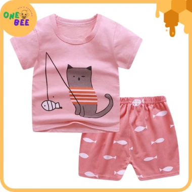 Bộ Đồ Bé Gái Cotton Mềm Mại, Thoáng Mát 6 Tháng-6 Tuổi Giá Ưu Đãi 58.500₫