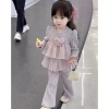 Bộ đồ bé gái mùa xuân thu phong cách phương Tây, quần hai mảnh mới Hàn Quốc, siêu mềm siêu thoải mái, đi học dạo phố, giảm giá 20% chỉ 285.750₫ 6
