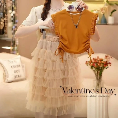 Bộ đồ bé gái ngắn tay mùa hè Hot phong cách mới, phiên bản Hàn Quốc công chúa thời trang - Giá chỉ 267.244đ