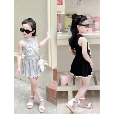 Bộ Đồ Bé Gái Set V8 Áo Thun Cộc Tay, Áo Ba Lỗ, Chân Váy Cotton 8-35kg Giá 131.700₫