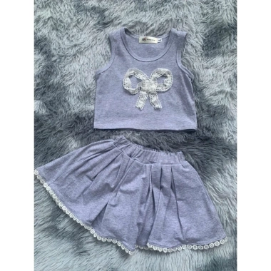 Bộ Đồ Bé Gái Set V8 Áo Thun Cộc Tay, Áo Ba Lỗ, Chân Váy Cotton 8-35kg Giá 131.700₫