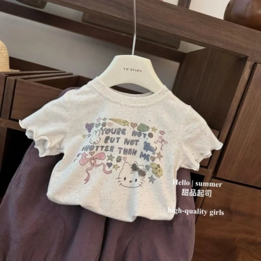 Bộ đồ bé gái tay ngắn mùa hè dễ thương, giảm giá 21% chỉ 239.139 VND 3 Bộ đồ bé gái tay ngắn mùa hè dễ thương, giảm giá 21% chỉ 239.139 VND 3