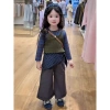 Bộ Đồ Bé Gái Thu Đông Đế Sọc Dài Tay - Áo Vest Ba Mảnh Thời Trang 486.717₫ 3