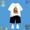 Bộ đồ bé in hình Tung Tung Tung Sahur - Quần áo thun cotton co giãn 4 chiều, size 15-40kg, giảm giá 169k 9
