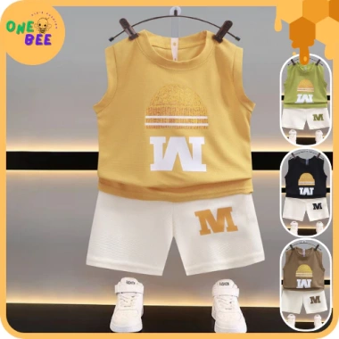 Bộ Đồ Bé Trai Áo Cộc Tay Quần Short Mùa Hè 1-9 Tuổi Giá Ưu Đãi 84.500 VND