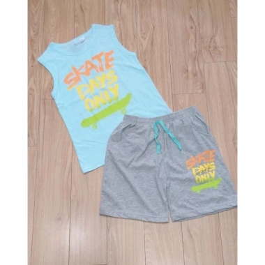 Bộ đồ bé trai ba lỗ sát nách size 25-55kg cotton mỏng mát, chỉ 77.100đ 5