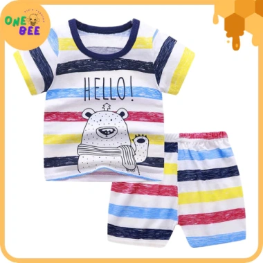 Bộ Đồ Bé Trai Cotton Mềm Mại, Thoáng Mát 6 tháng đến 6 tuổi Giá chỉ 58.500 VND