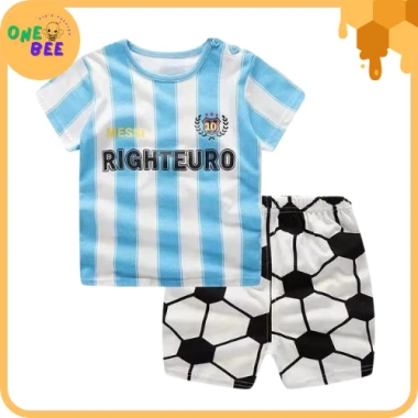 Bộ Đồ Bé Trai Đá Bóng Cotton Mềm Mại, Thoáng Mát 6 tháng‑6 tuổi - Giá chỉ 58.5k