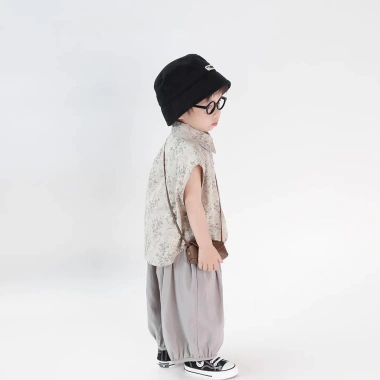 Bộ đồ bé trai Mùa hè Hàn Quốc Loose thoáng mát, giá ưu đãi 326.958 VND 4