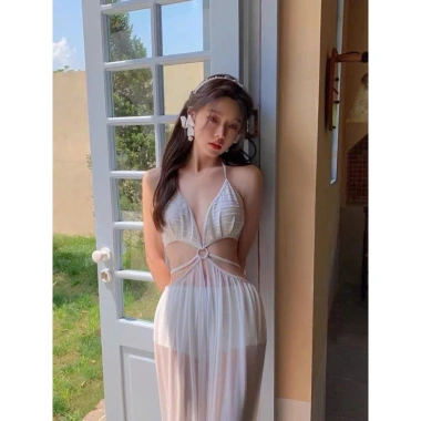 Bộ đồ bơi bikini 2 chi tiết KHOSI BKN52 kèm váy voan trắng xẻ tà sexy, hottrend - Giảm tới 189.000₫