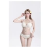 Bộ đồ bơi bikini 3 chi tiết cổ yếm buộc dây mix chân váy quây - Giá 149.000đ 6