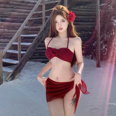 Bộ đồ bơi burgundy cho cô gái bỏng - bikini váy sexy 2.025, giá 450.144 VND 5 Bộ đồ bơi burgundy cho cô gái bỏng - bikini váy sexy 2.025, giá 450.144 VND 5